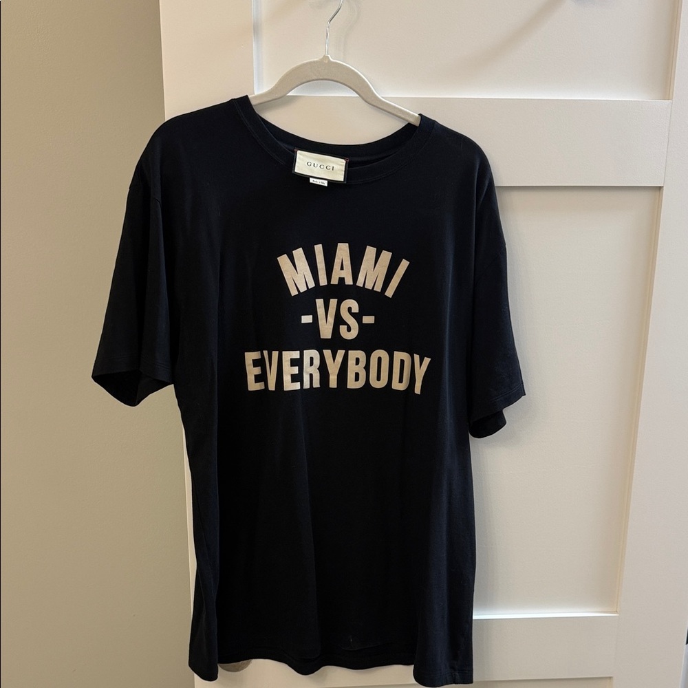 Gucci Black Miami Graphic Tee